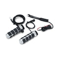 Kuryakyn, Heated ISO grips. Chrome — 96-22 H-D with single or dual throttle cables (Excl. Street) (NU)