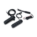 Kuryakyn, Heated ISO grips. Gloss black — 08-25 H-D with e-throttle (excl. 2025 Softail; 11-17 Softail CVO models; 23-25 FLHXSE; 24-25 FLHX; 2025 FLHXU; 24-25 FLTRX; 18-25 FLTRXSE; 24-25 FLTRXSTSE; 21-25 RA Pan America & RH Sportster/Nightster models)
