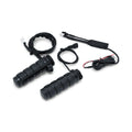 Kuryakyn, Heated ISO grips. Gloss black — 96-22 H-D with single or dual throttle cables (Excl. Street) (NU)