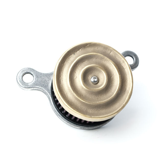 Wannabe Choppers, WannaSucker ''Wave'' air cleaner. Brass — CV carburetor: 93-99 Evo Big Twin (NU)