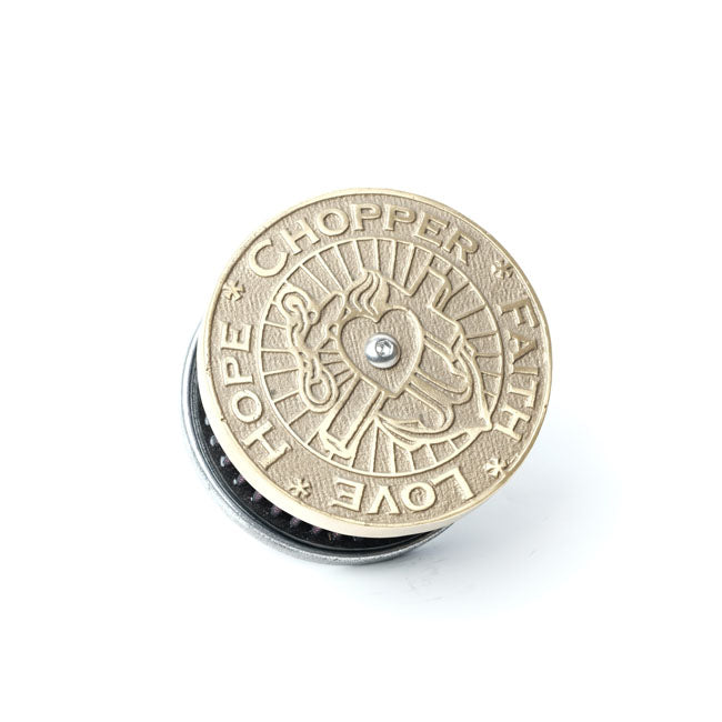 Wannabe Choppers, WannaSucker ''CFLH'' air cleaner. Brass — Models equipped with S&S Super E/G carburetor