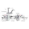 Nut, crankpin — L81-E83 Big Twin (NU)