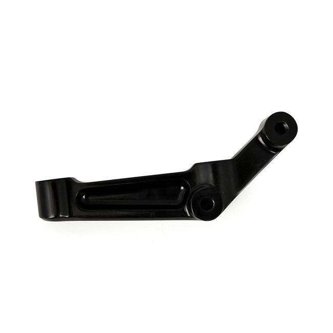 PM, Radial mount caliper bracket. Black, right front