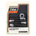 Colony, sprocket cover mount kit. Chrome Acorn — 04-22 XL Sportster (NU)