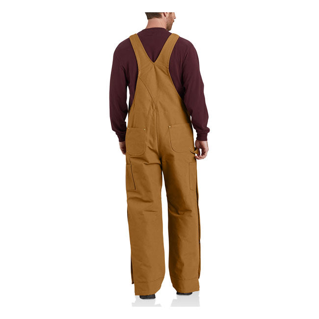 *2 WEEKS EXTRA TRANSIT TIME* Carhartt Duck insulated bib overall carhartt brown — Men size 2XL