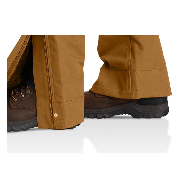 *2 WEEKS EXTRA TRANSIT TIME* Carhartt Duck insulated bib overall carhartt brown — Men size 2XL