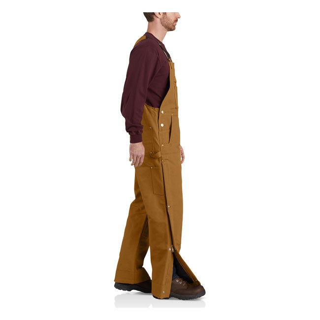 *2 WEEKS EXTRA TRANSIT TIME* Carhartt Duck insulated bib overall carhartt brown — Men size 2XL