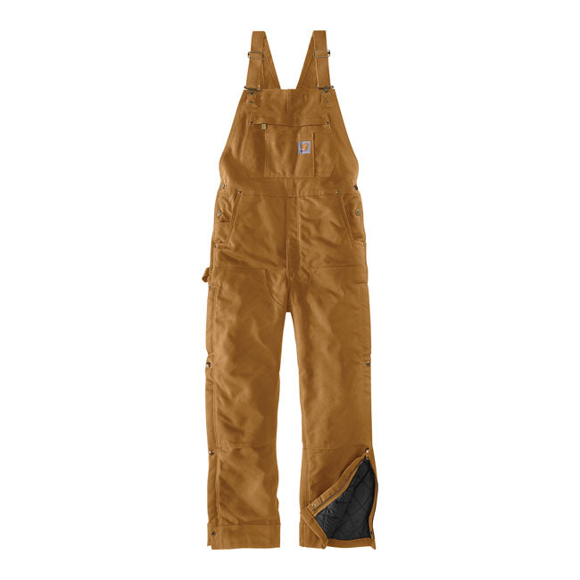 *2 WEEKS EXTRA TRANSIT TIME* Carhartt Duck insulated bib overall carhartt brown — Men size 2XL