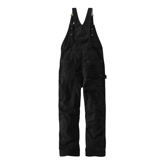 Carhartt Duck insulated bib overall black — Men size M