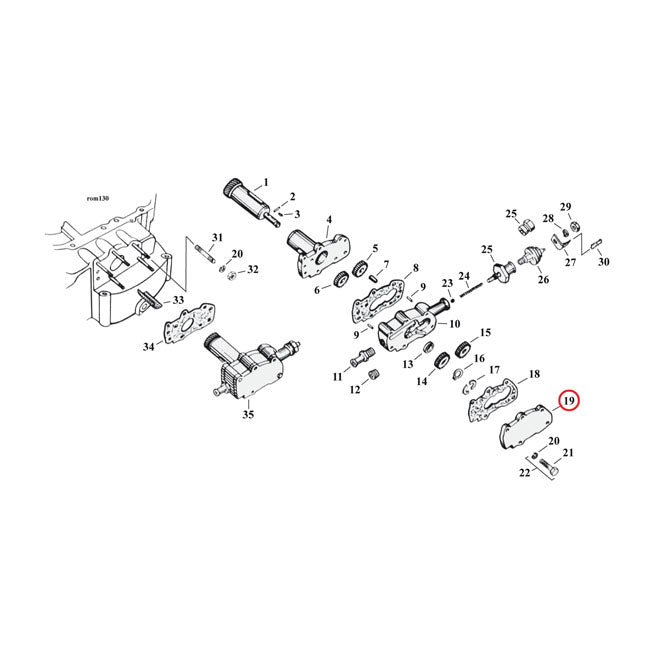 Cover, outer oil pump body