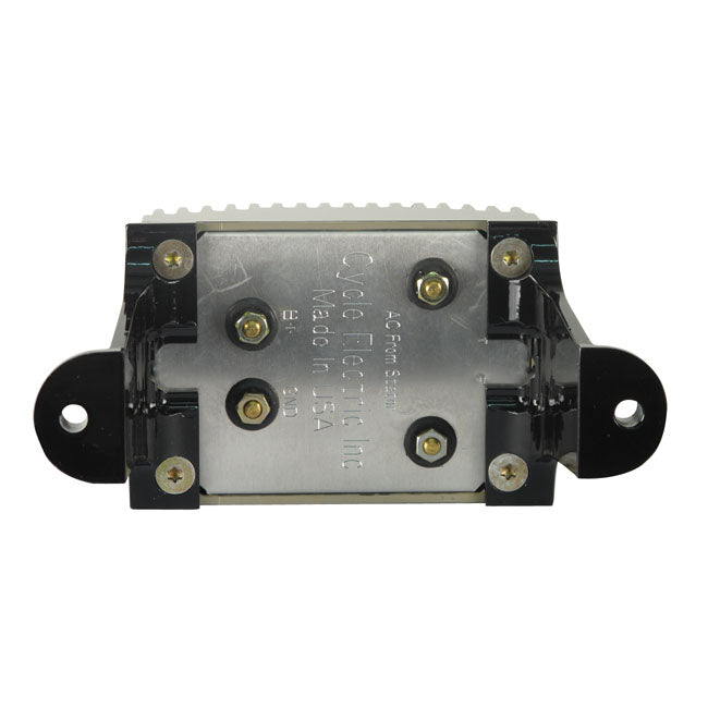 Cycle Electric, voltage regulator/rectifier. Black — 95-96 FLT/Touring with fuel injection (NU)