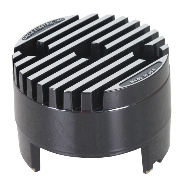 Cycle Electric, 6V voltage regulator. Black — 58-64 Big Twin; XL Sportster with 6-Volt model 61 2-brush generator (NU)