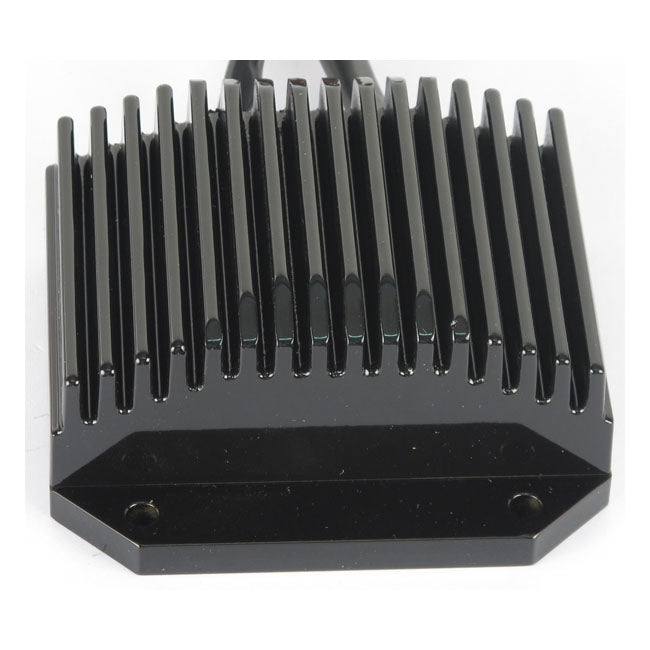 Cycle Electric, voltage regulator/rectifier. Black — 08-17 Dyna (NU)