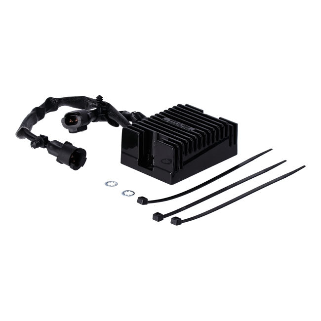 Cycle Electric, voltage regulator/rectifier. Black — 09-13 XL Sportster; 08-12 XR1200 (NU)