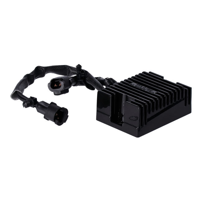 Cycle Electric, voltage regulator/rectifier. Black — 09-13 XL Sportster; 08-12 XR1200 (NU)