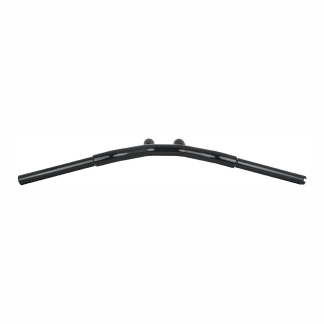 Burly, Dominator raked 1-1/4" T-bar 10" rise. Gloss black