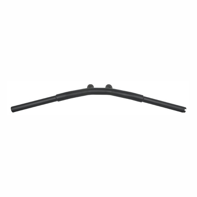 Burly, Dominator raked 1-1/4" T-bar 10" rise. Matte black