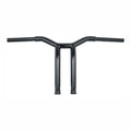 Burly, Dominator raked 1-1/4" T-bar 12" rise. Gloss black