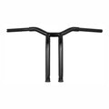 Burly, Dominator raked 1-1/4" T-bar 14" rise. Gloss black