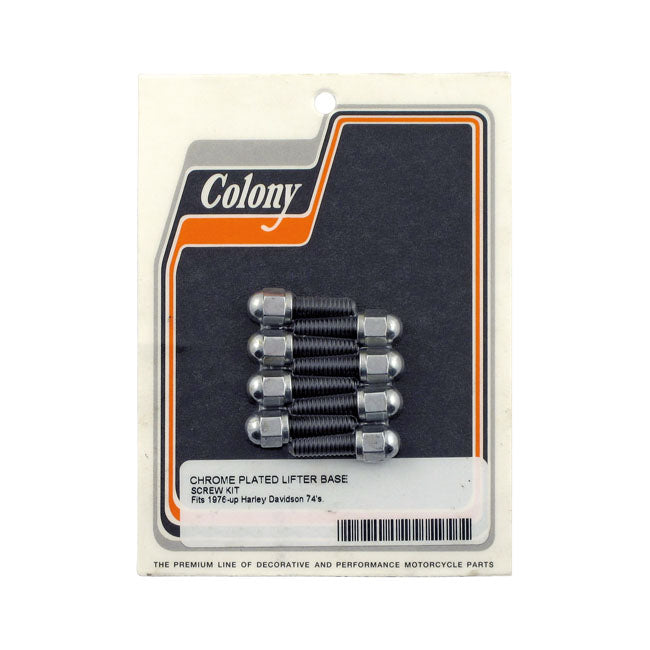 Colony, tappet block mount kit. Acorn, chrome — L76-99 Big Twin (NU) (Excl. TC)