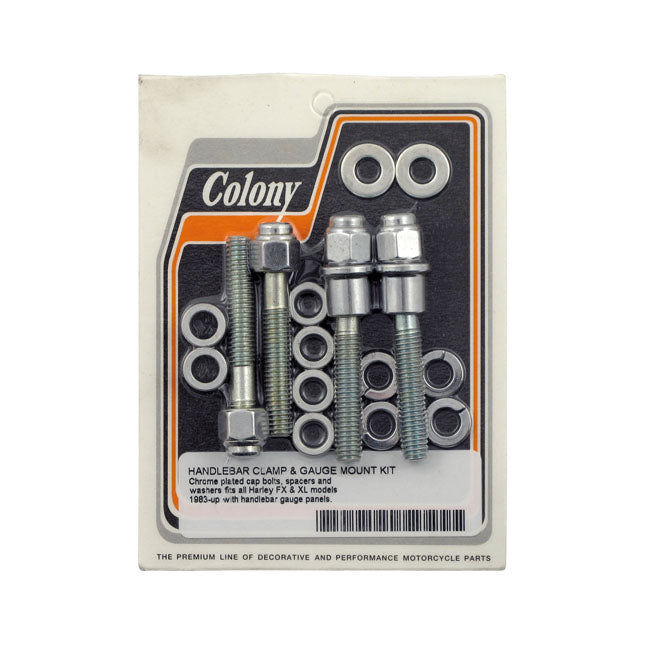 Colony, handlebar clamp & gauge mount kit. Cap