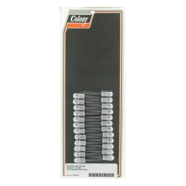 Colony rocker cover screw kit — 48-65 PANHEAD (NU)