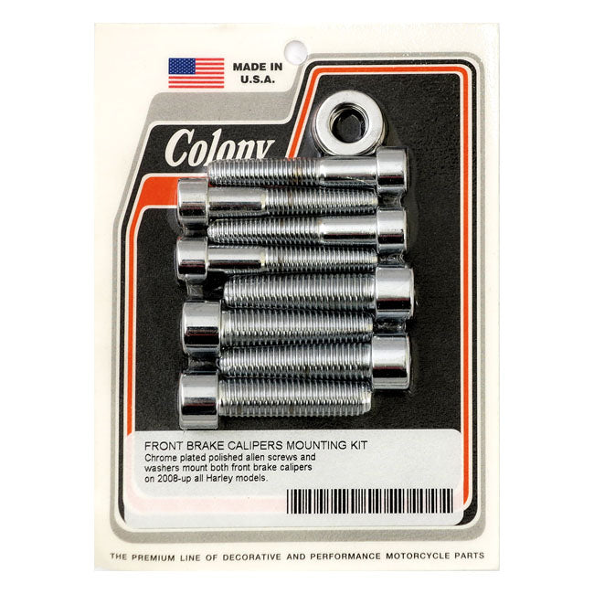 Colony caliper mount bolt kit — 08-14 Softail; 08-17 Dyna (NU)
