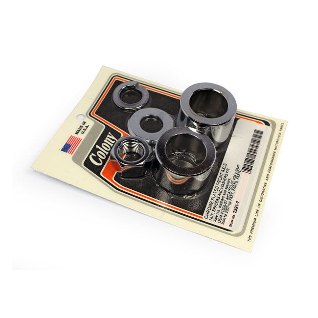 Colony axle spacer kit front, smooth — 07-15 FXST/FXSTB/FXSTC (NU)