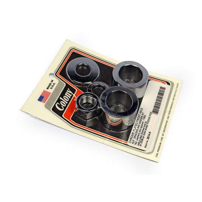Colony axle spacer kit front, smooth — 08-17 DYNA (EXCL. FXDWG/FXDF)