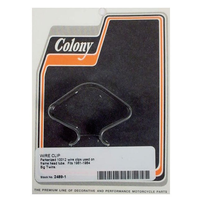 Colony, wire clip frame head tube