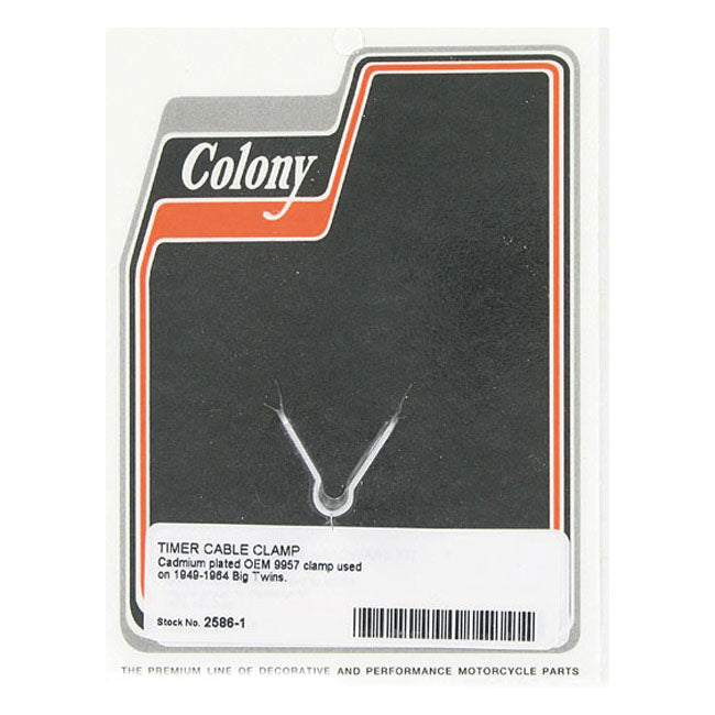 Colony, wire clip. Timer cable — 49-64 Big Twin (NU)