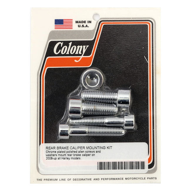 Colony caliper mount bolt kit — 08-17 Softail; Dyna (NU)