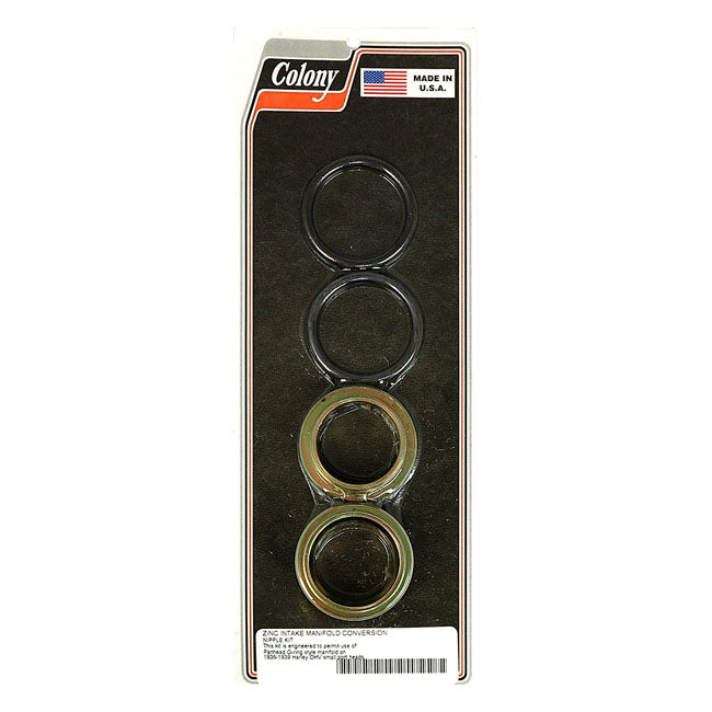 Colony o-ring manifold conv. Nipple kit — 36-39 61" OHV Big Twin (NU) (Knuckle with small ports)