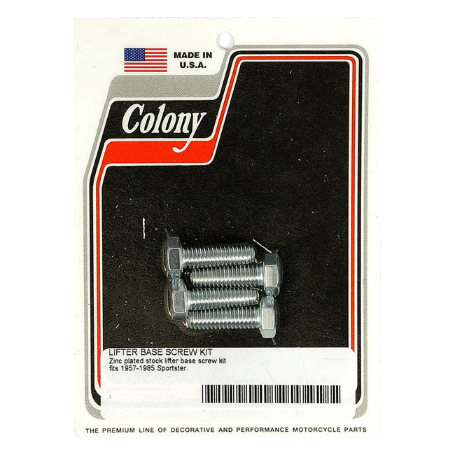 Colony, tappet block mount kit. OEM style, zinc — 57-85 XL Sportster (NU)
