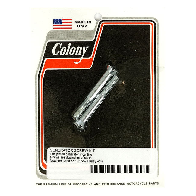 Colony, generator mount kit. Zinc. OEM style — 37-57 45" Flathead (NU)