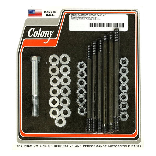 Colony crankcase bolt kit — 48-64 Panhead (NU)