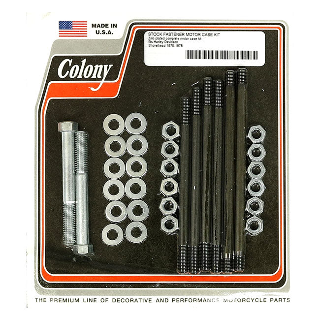 Colony crankcase bolt kit — 70-78 Shovel (NU)