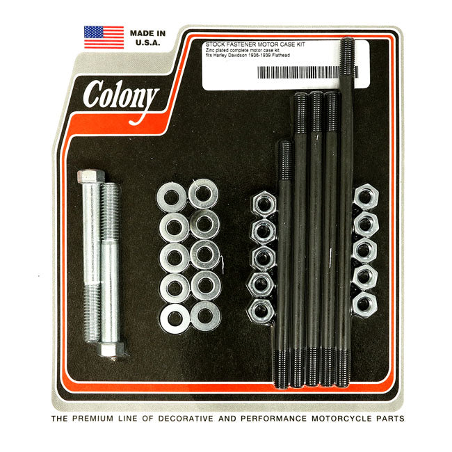 Colony crankcase bolt kit — 36-39 74/80" SV (NU)