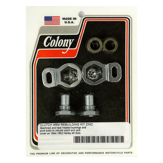 Colony, clutch arm rebuild kit. Zinc — 44-52 45" solo Flathead models (NU)