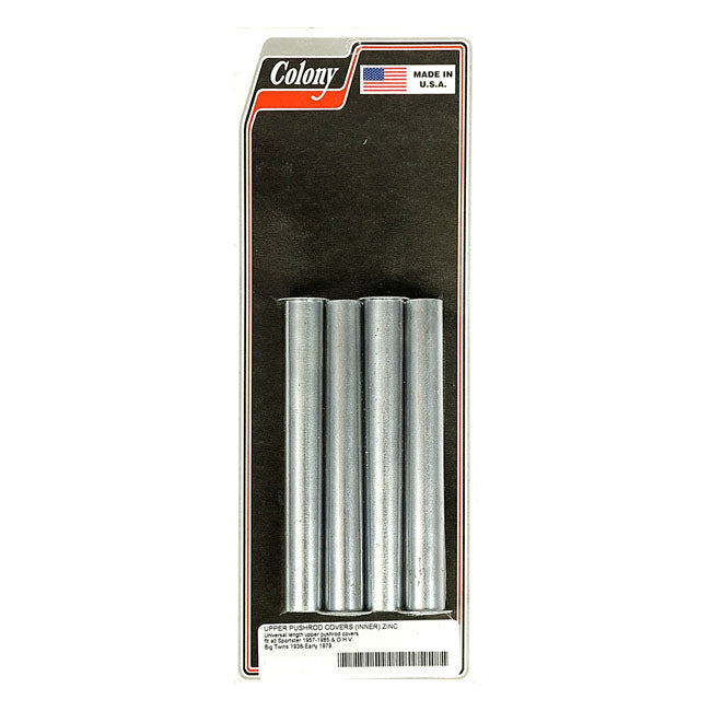 Colony, inner pushrod cover tubes. Zinc — 48-E79 Big Twin; 54-E79 XL Sportster (NU)