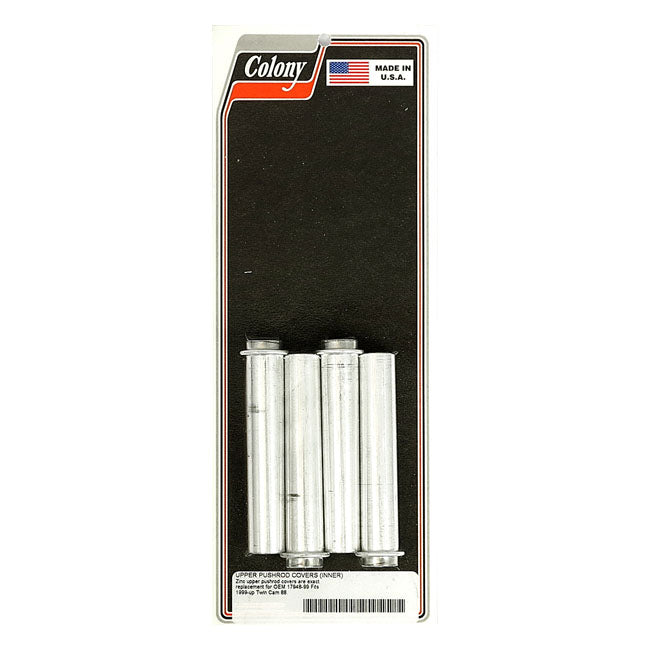 Colony, inner pushrod cover tube set. Zinc