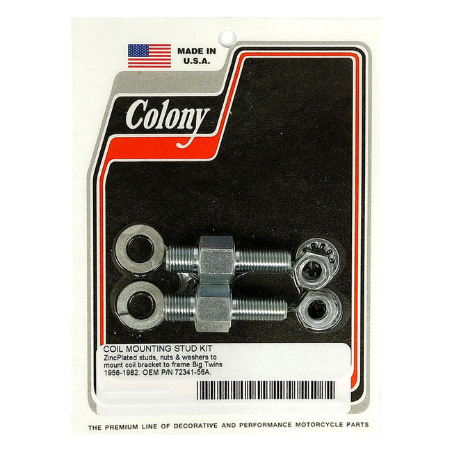 Colony, coil mount stud kit — 56-E82 Big Twin (NU)