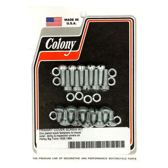 Colony primary mount kit slotted style, zinc — 36-64 Big Twin (NU)