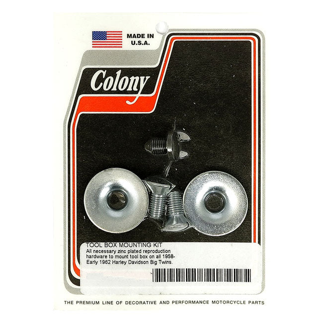 Colony, 58-E62 tool box mount kit. Zinc