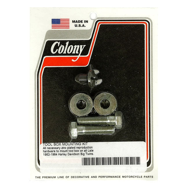 Colony, L62-64 tool box mount kit. Zinc