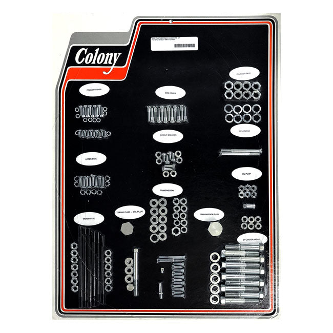 Colony motor screw set — 48-57 Panhead (NU)