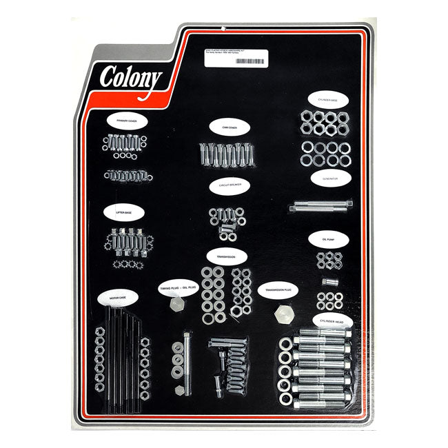 Colony motor screw set — 58-65 Panhead  (NU)