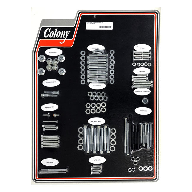 Colony motor screw set — 71-73 XL Sportster models (NU)