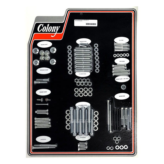 Colony motor screw set — 74-76 XL Sportster (NU)