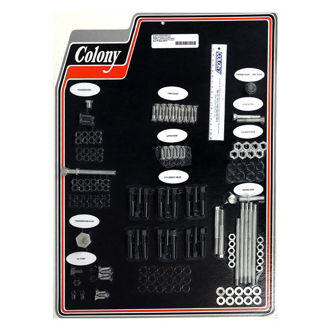 Colony motor screw set — E1930 74" VL SIDE VALVE (NU)